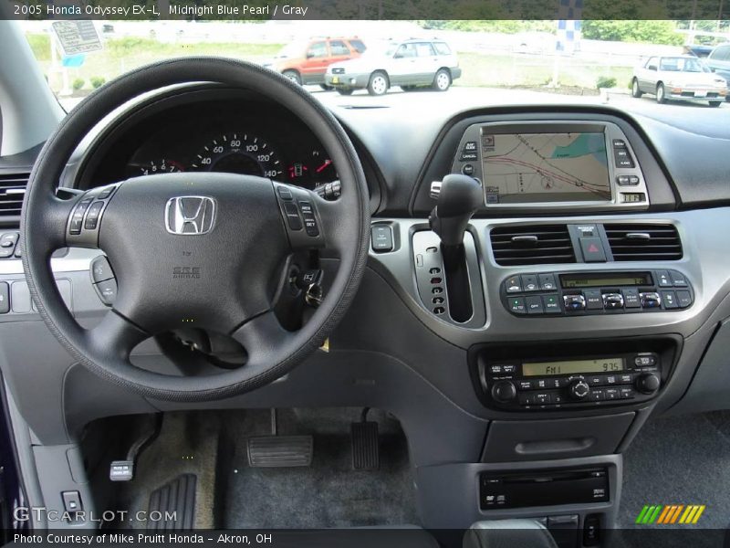 Midnight Blue Pearl / Gray 2005 Honda Odyssey EX-L