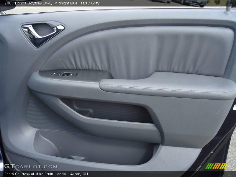 Midnight Blue Pearl / Gray 2005 Honda Odyssey EX-L