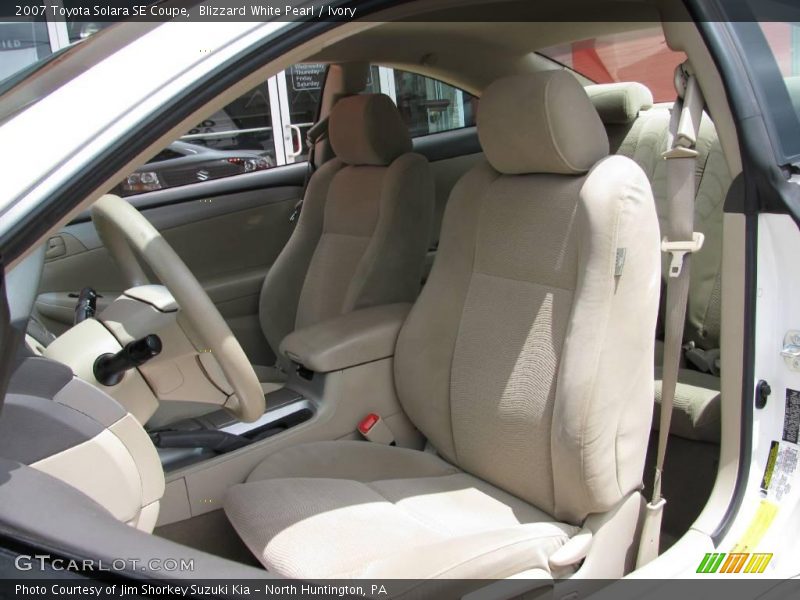 Blizzard White Pearl / Ivory 2007 Toyota Solara SE Coupe