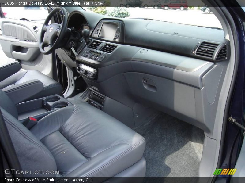 Midnight Blue Pearl / Gray 2005 Honda Odyssey EX-L