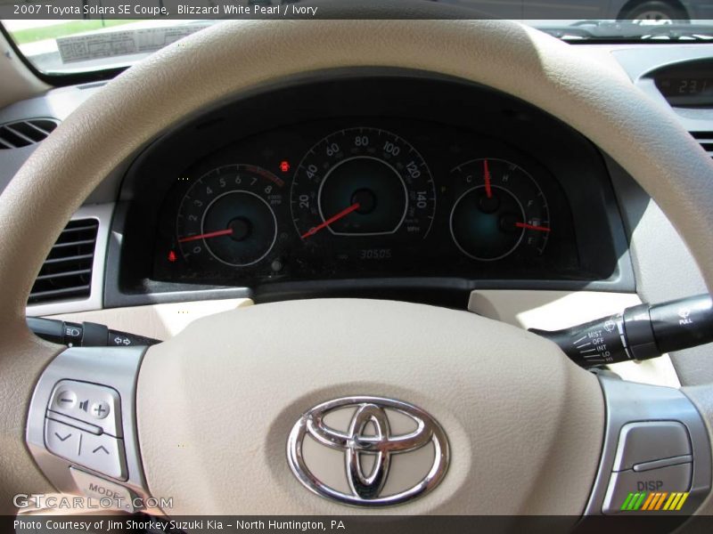 Blizzard White Pearl / Ivory 2007 Toyota Solara SE Coupe