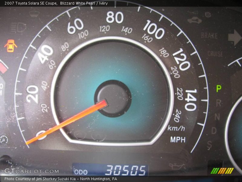 Blizzard White Pearl / Ivory 2007 Toyota Solara SE Coupe
