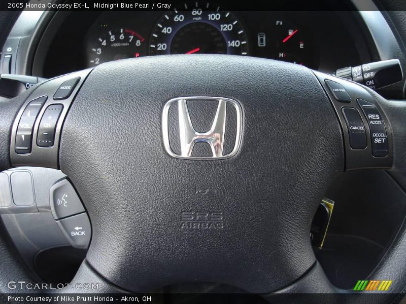 Midnight Blue Pearl / Gray 2005 Honda Odyssey EX-L