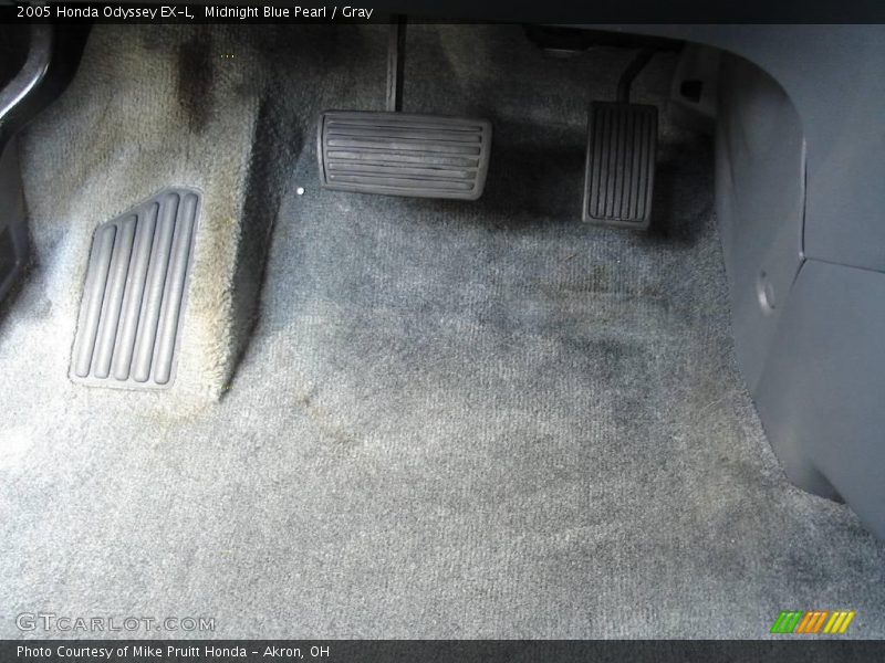 Midnight Blue Pearl / Gray 2005 Honda Odyssey EX-L