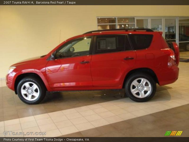 Barcelona Red Pearl / Taupe 2007 Toyota RAV4 I4