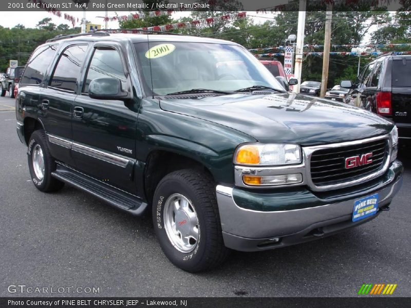 Polo Green Metallic / Neutral Tan/Shale 2001 GMC Yukon SLT 4x4