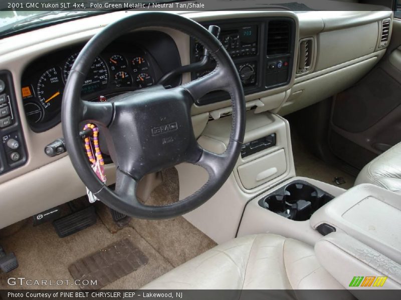 Polo Green Metallic / Neutral Tan/Shale 2001 GMC Yukon SLT 4x4