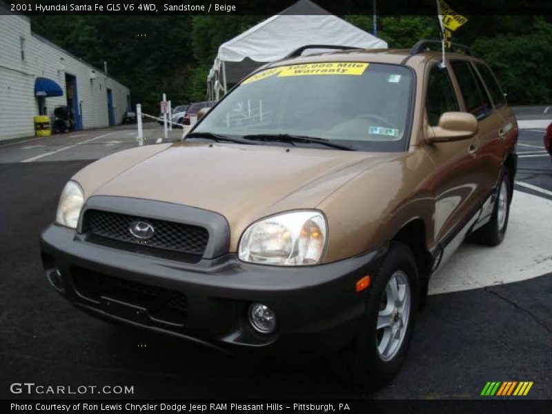 Sandstone / Beige 2001 Hyundai Santa Fe GLS V6 4WD