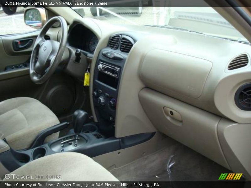 Sandstone / Beige 2001 Hyundai Santa Fe GLS V6 4WD