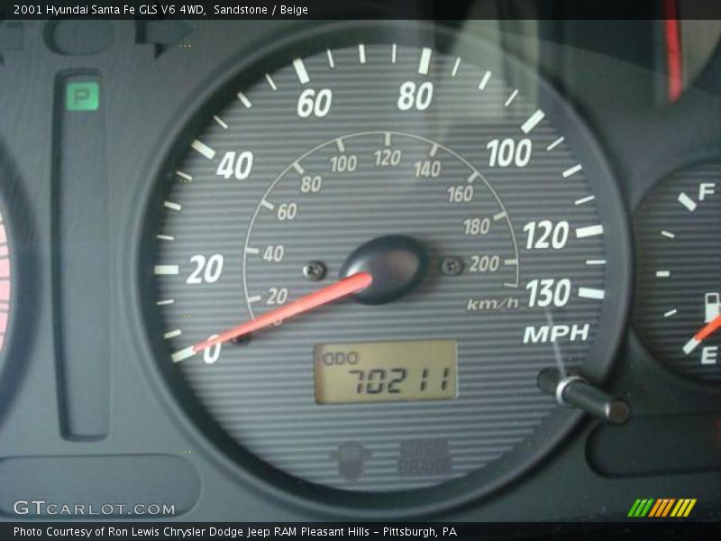 Sandstone / Beige 2001 Hyundai Santa Fe GLS V6 4WD