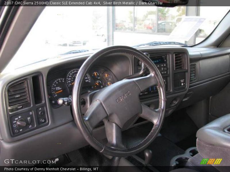 Silver Birch Metallic / Dark Charcoal 2007 GMC Sierra 2500HD Classic SLE Extended Cab 4x4