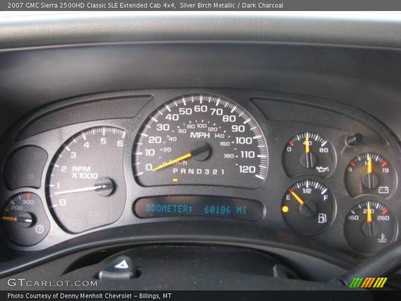 Silver Birch Metallic / Dark Charcoal 2007 GMC Sierra 2500HD Classic SLE Extended Cab 4x4