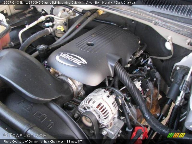 Silver Birch Metallic / Dark Charcoal 2007 GMC Sierra 2500HD Classic SLE Extended Cab 4x4