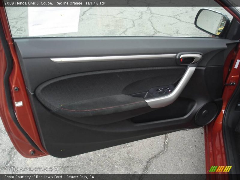 Redline Orange Pearl / Black 2009 Honda Civic Si Coupe