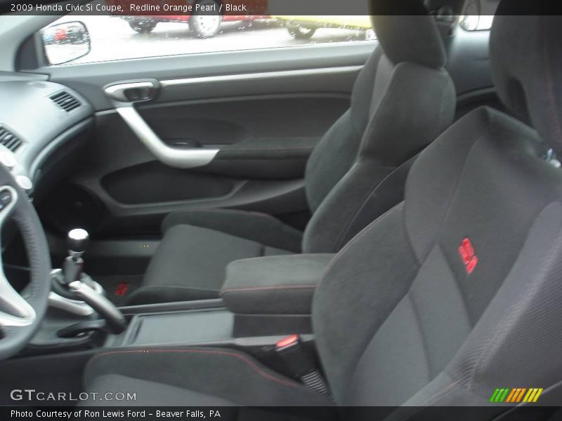 Redline Orange Pearl / Black 2009 Honda Civic Si Coupe