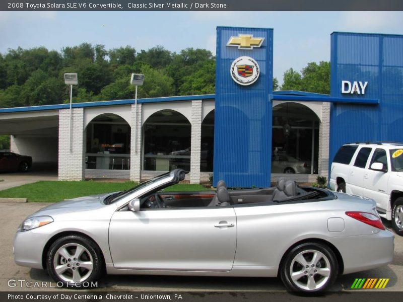 Classic Silver Metallic / Dark Stone 2008 Toyota Solara SLE V6 Convertible