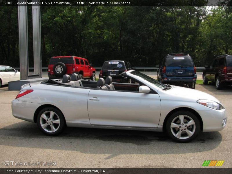 Classic Silver Metallic / Dark Stone 2008 Toyota Solara SLE V6 Convertible