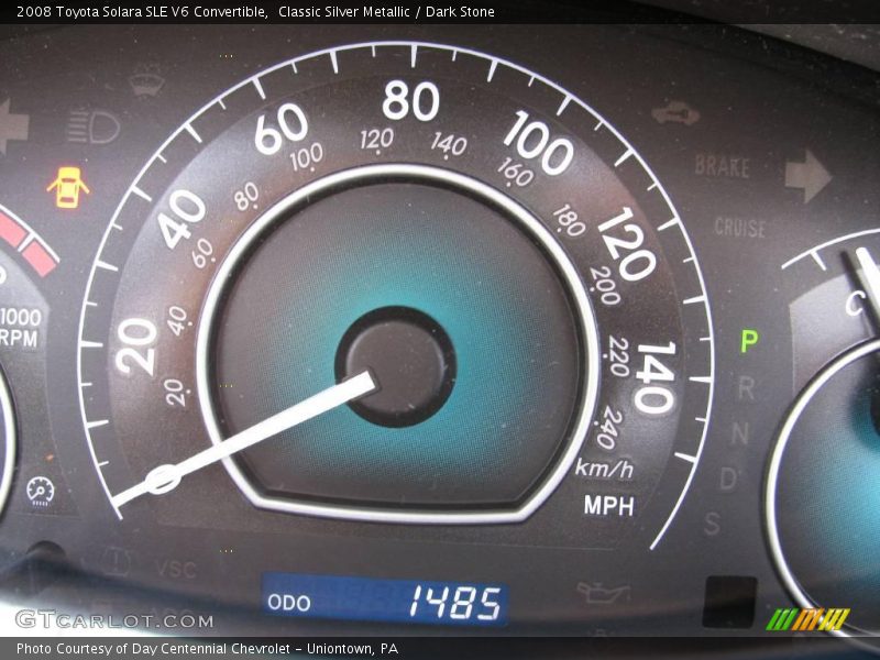 Classic Silver Metallic / Dark Stone 2008 Toyota Solara SLE V6 Convertible