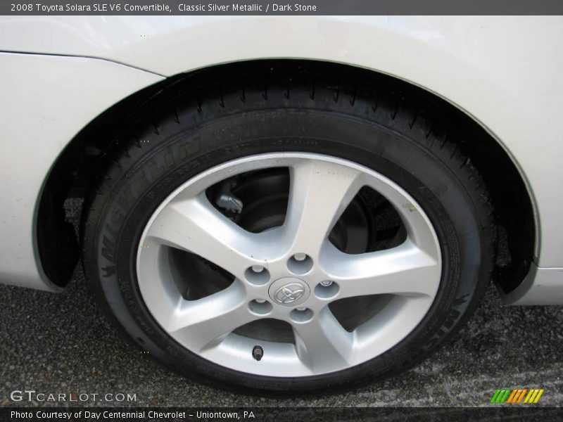 Classic Silver Metallic / Dark Stone 2008 Toyota Solara SLE V6 Convertible