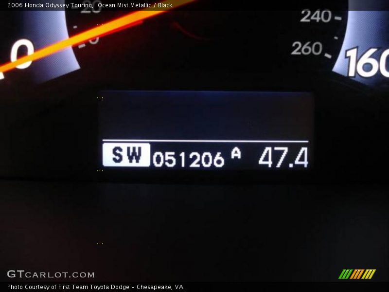Ocean Mist Metallic / Black 2006 Honda Odyssey Touring