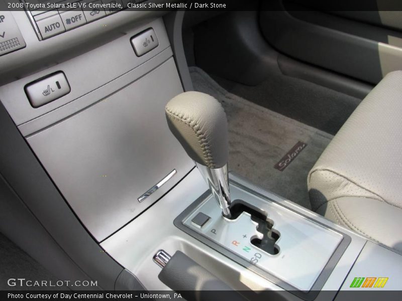 Classic Silver Metallic / Dark Stone 2008 Toyota Solara SLE V6 Convertible