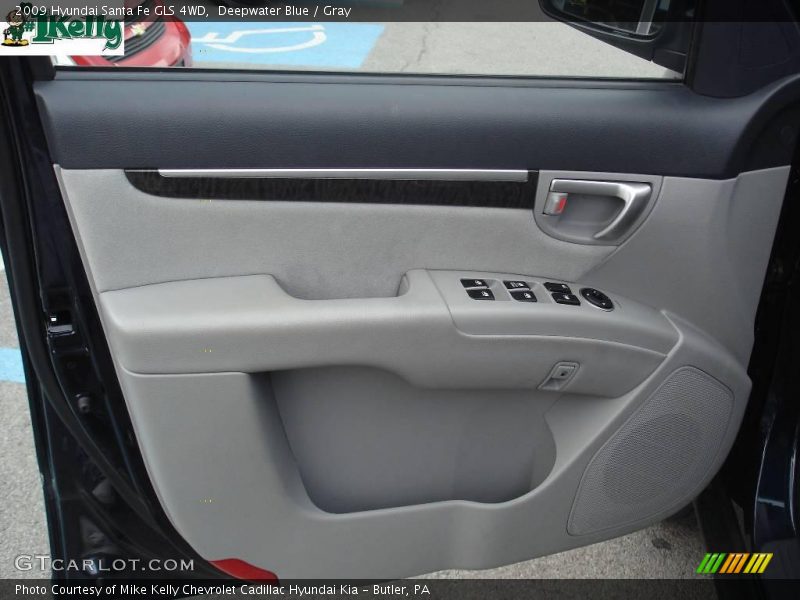 Deepwater Blue / Gray 2009 Hyundai Santa Fe GLS 4WD