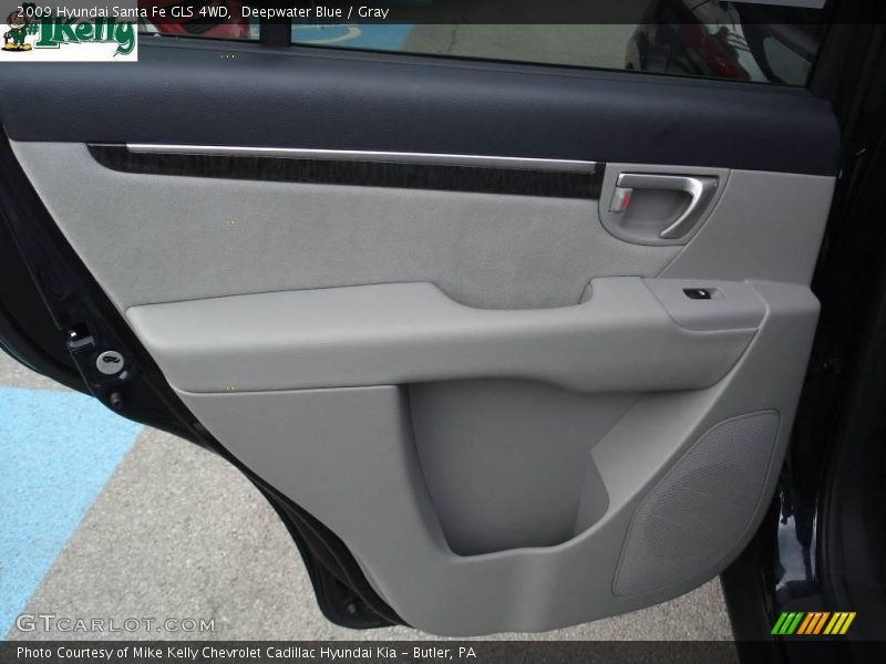 Deepwater Blue / Gray 2009 Hyundai Santa Fe GLS 4WD