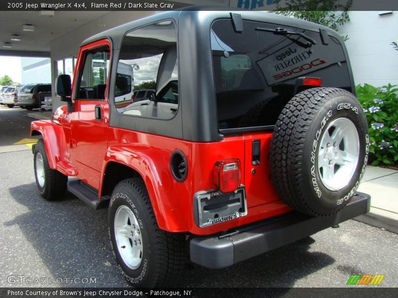 Flame Red / Dark Slate Gray 2005 Jeep Wrangler X 4x4