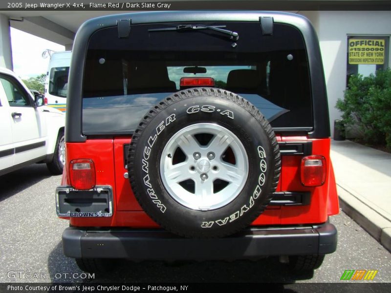 Flame Red / Dark Slate Gray 2005 Jeep Wrangler X 4x4