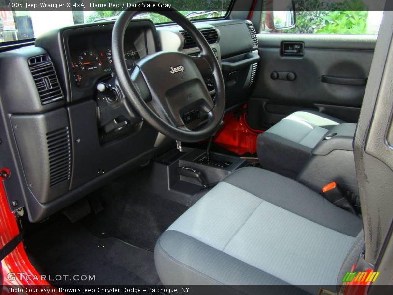 Flame Red / Dark Slate Gray 2005 Jeep Wrangler X 4x4