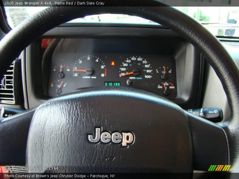 Flame Red / Dark Slate Gray 2005 Jeep Wrangler X 4x4