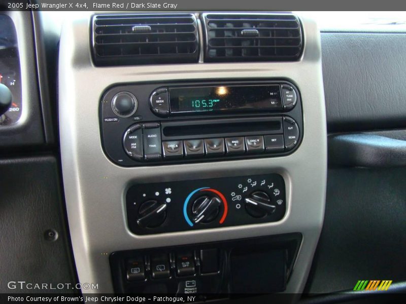 Flame Red / Dark Slate Gray 2005 Jeep Wrangler X 4x4