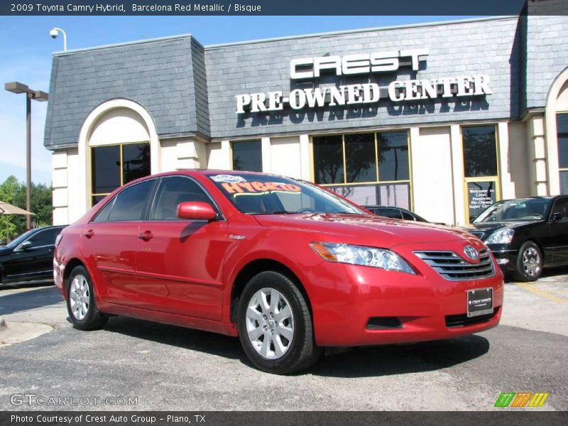 Barcelona Red Metallic / Bisque 2009 Toyota Camry Hybrid
