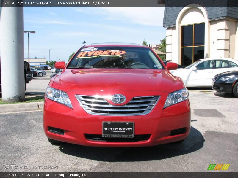 Barcelona Red Metallic / Bisque 2009 Toyota Camry Hybrid