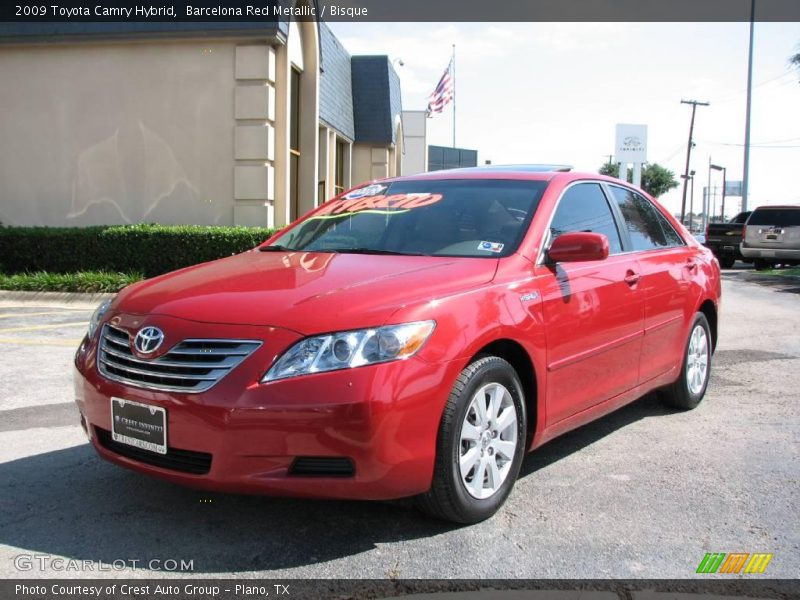 Barcelona Red Metallic / Bisque 2009 Toyota Camry Hybrid