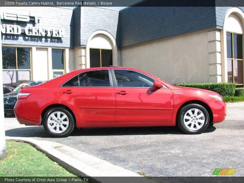Barcelona Red Metallic / Bisque 2009 Toyota Camry Hybrid