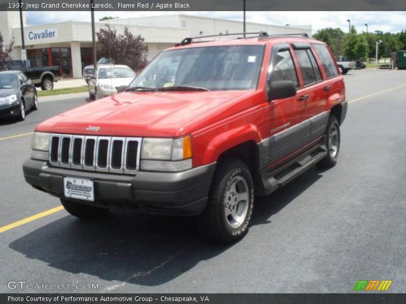 Flame Red / Agate Black 1997 Jeep Grand Cherokee Laredo