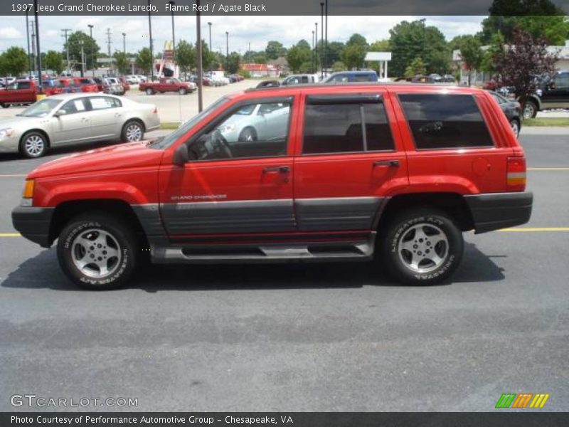 Flame Red / Agate Black 1997 Jeep Grand Cherokee Laredo