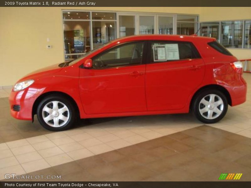 Radiant Red / Ash Gray 2009 Toyota Matrix 1.8