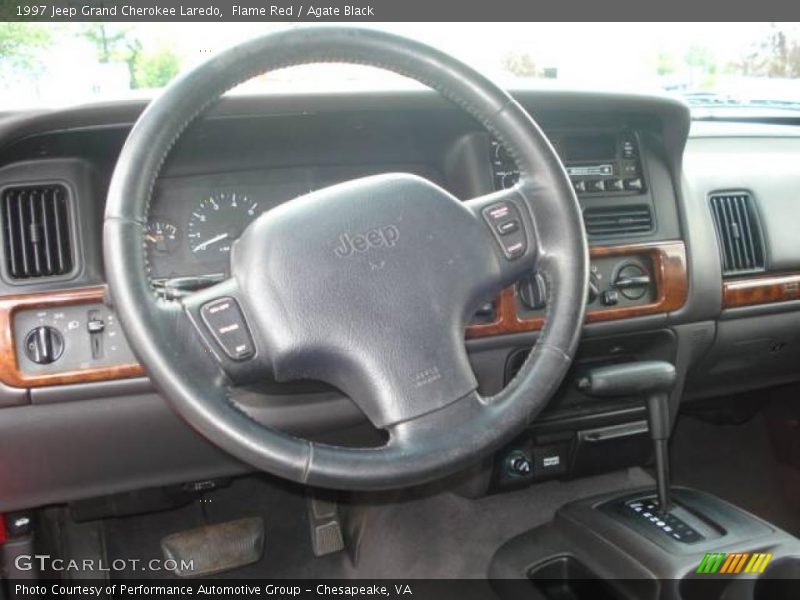 Flame Red / Agate Black 1997 Jeep Grand Cherokee Laredo
