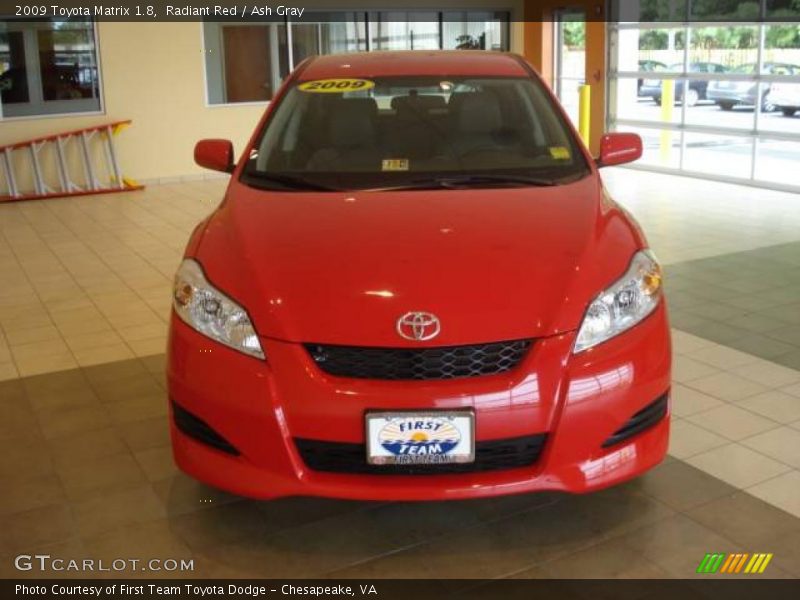 Radiant Red / Ash Gray 2009 Toyota Matrix 1.8