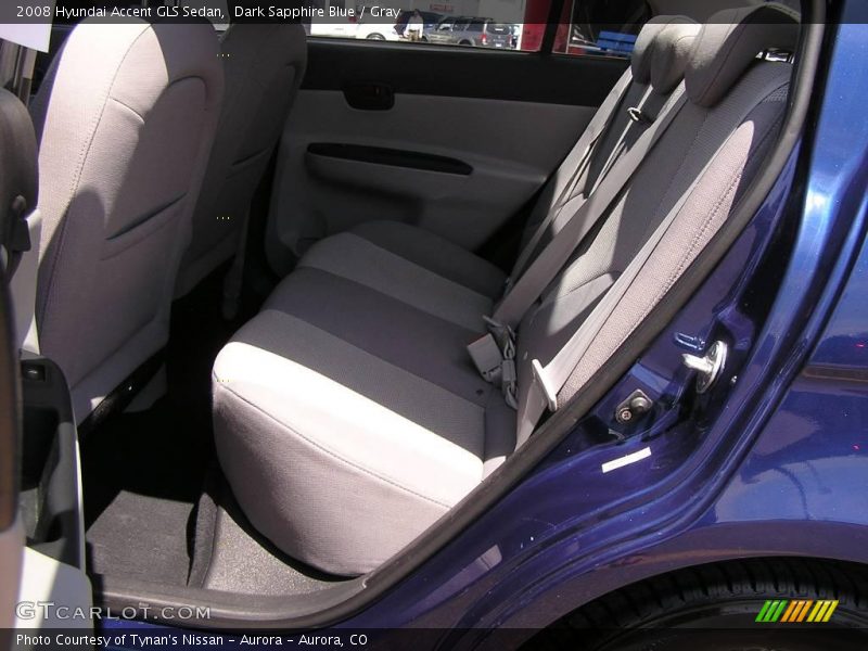 Dark Sapphire Blue / Gray 2008 Hyundai Accent GLS Sedan