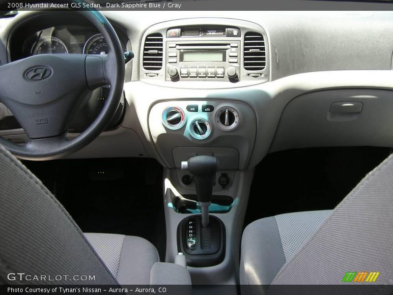Dark Sapphire Blue / Gray 2008 Hyundai Accent GLS Sedan