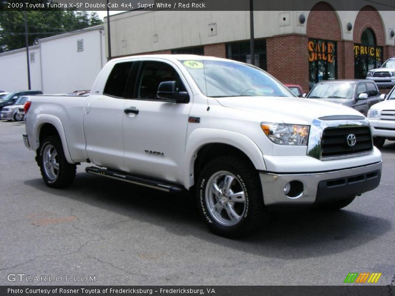 Super White / Red Rock 2009 Toyota Tundra X-SP Double Cab 4x4