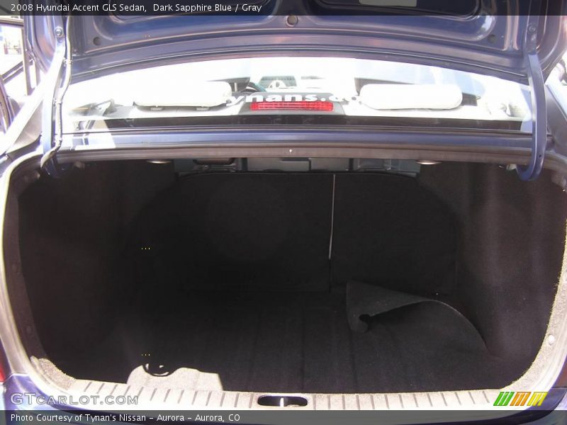 Dark Sapphire Blue / Gray 2008 Hyundai Accent GLS Sedan