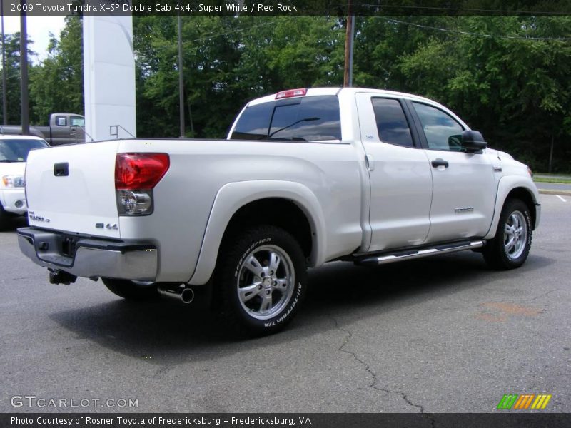 Super White / Red Rock 2009 Toyota Tundra X-SP Double Cab 4x4