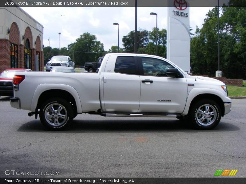 Super White / Red Rock 2009 Toyota Tundra X-SP Double Cab 4x4