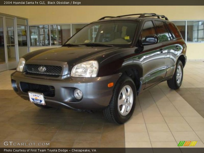 Black Obsidian / Beige 2004 Hyundai Santa Fe GLS