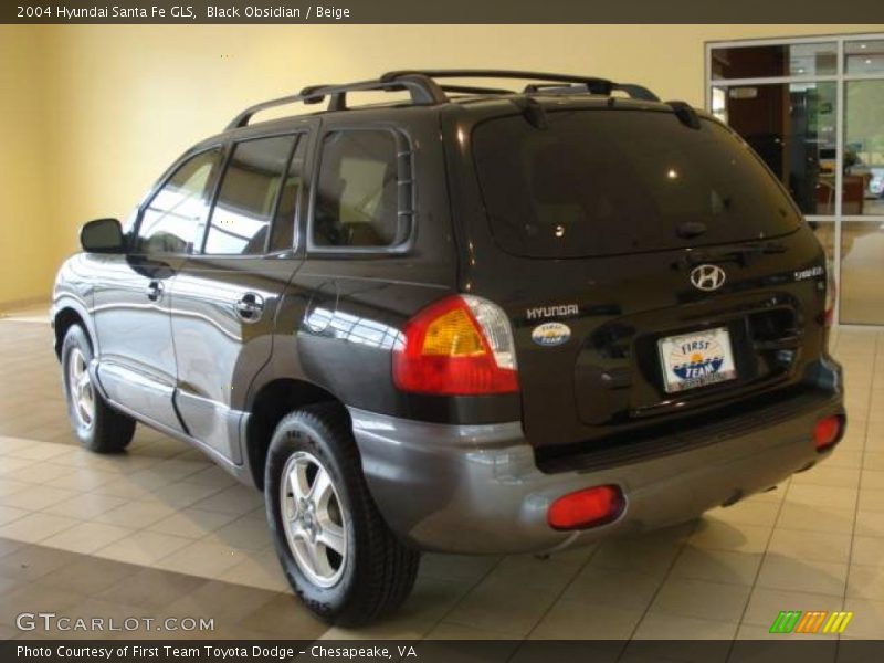 Black Obsidian / Beige 2004 Hyundai Santa Fe GLS