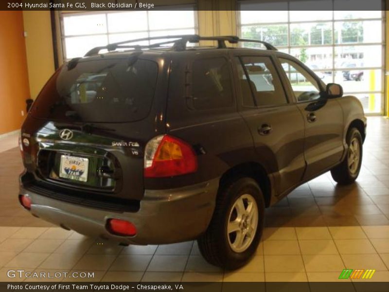 Black Obsidian / Beige 2004 Hyundai Santa Fe GLS